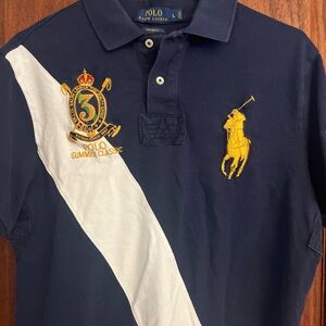 Polo Ralph Lauren Big Pony #3 Polo Shirt Summer Classic Regatta Crest Mens L